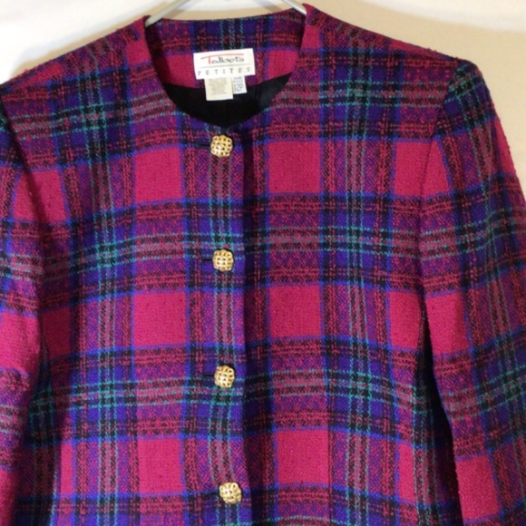 Talbots vintage blazer women’s size 12P wool blend - Picture 3 of 7
